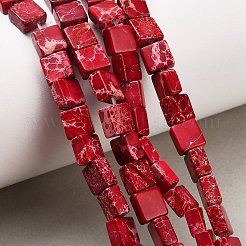 Gefärbte natürliche imperiale Jaspisperlenstränge&nbsp;G-F833-A01-01