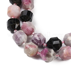 Натуральные разноцветные турмалиновые бусины G-O201B-147H