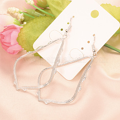 Полые серьги-подвески из сплава в форме капли&nbsp;FS-WG02393-01