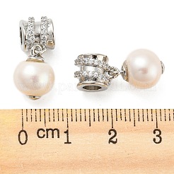 Покрытие стойки латунь микропаве прозрачные подвески из кубического циркония&nbsp;KK-M258-11P