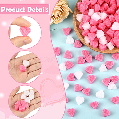 500шт пенопластовые шарики в форме сердца&nbsp;AJEW-SC0031-53