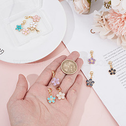 Подвесные украшения из эмали из сплава 10 шт.&nbsp;HJEW-DR00168