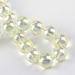 Стеклянные бусины с гальваническим покрытием &nbsp;X-EGLA-Q062-8mm-A02