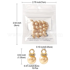 Breloques en plastique abs&nbsp;KY-YW0001-24G