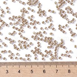 TOHOラウンドシードビーズ  日本製シードビーズ  （268)内側カラーabクリスタル/ゴールド裏地  11/0  2.2mm  穴：0.8mm  約1110PCS /ボトル  10 G /ボトル&nbsp;SEED-JPTR11-0268