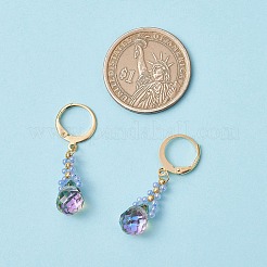 Серьги с заклепками из стеклянных бусин&nbsp;EJEW-MZ00398-01