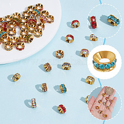 50 шт. Латунные дистанционные бусины RB-AR0003-23