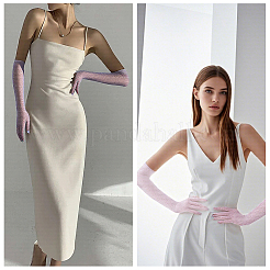 Длинные перчатки из полиэфирной сетки AJEW-WH20020-003A