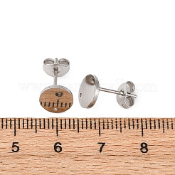 Фурнитура для сережек-гвоздиков из нержавеющей стали 304 STAS-H436-21P-01