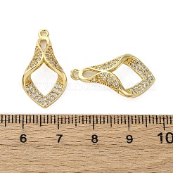 Латунные микро проложить кубического циркония подвески KK-F897-01G