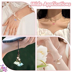 80 шт. 8-х цветные подвески из АБС-пластика с жемчугом&nbsp;PALLOY-CJ00075