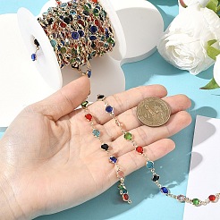 Цепи из латуни и стекла ручной работы&nbsp;CHC-YW0001-10KCG