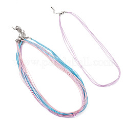 6 cordon ciré 3 couleurs 1 mm en polyester et coton pour la confection de colliers à 5 brins&nbsp;MAK-TA0001-36A