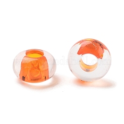 Прозрачного акрилового Европейский бисером&nbsp;TACR-P009-C01-09