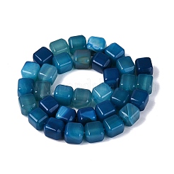 Natürlichen blauen Achat Perlen Stränge&nbsp;G-Q608-10C