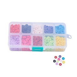 10 цвет бусин из полимерной глины ручной работы CLAY-JP0001-01-6mm