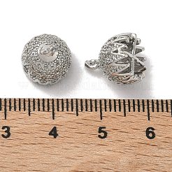 Латунные микрофибровые подвески с кубическим цирконием&nbsp;KK-Z143-03P-02