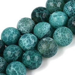 Chapelets de perle en agate naturelle teinte&nbsp;G-Q606-45A-02