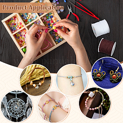 2 рулон 2-х цветная плетеная нейлоновая нить NWIR-PH0002-31