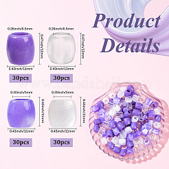 120 шт. 4 стиля бусины из АБС-пластика с имитацией жемчуга европейские FIND-SC0019-27A