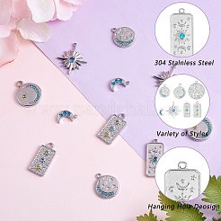 14 шт. 7 стиля подвески из нержавеющей стали 304&nbsp;STAS-SZ0002-78P