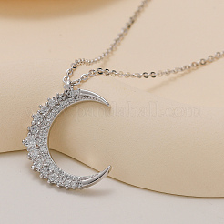 Нежные латунные подвески в форме луны для женщин FJ0957