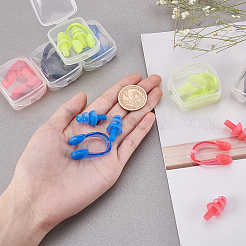 8 комплект из 4-х цветных силиконовых зажимов для носа и берушей AJEW-FH0001-92