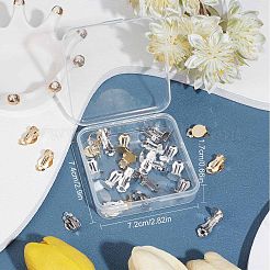 30 шт. 3-х цветные клипсы из нержавеющей стали 304 на подушечки для сережек STAS-SC0004-27