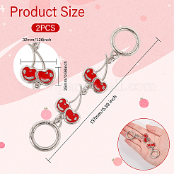 Удлинители ремешков для сумочки из цинкового сплава AJEW-WH0479-46D