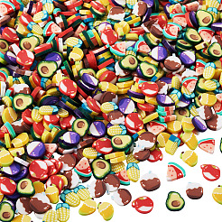210g 7 Arten handgefertigte Fimo-Cabochons&nbsp;CLAY-TA0002-03