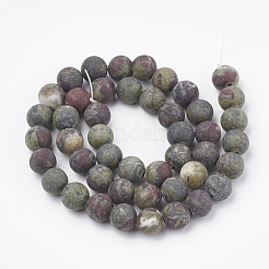 Drago naturale perline pietra sangue fili&nbsp;G-T106-144