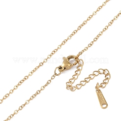 201 ожерелье из нержавеющей стали с цепочкой NJEW-P309-14G