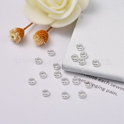 201ステンレススチールスペーサービーズ  リング  銀  3x1mm  穴：1.8mm&nbsp;STAS-D448-030S