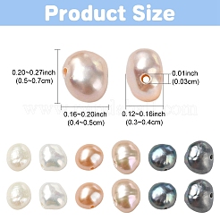 40 шт. 4-х цветные бусины из натурального культивированного пресноводного жемчуга&nbsp;PEAR-YW001-03