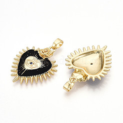 Латунные микро проложить кубического циркония подвески&nbsp;KK-N257-01B-G