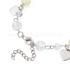 Стекло вышитый бисером браслеты BJEW-JB11610-02