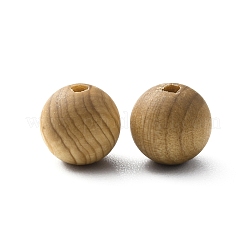 四川thujaウッドビーズ  ラウンド  ダークチソウ  8mm  穴：1.4mm&nbsp;WOOD-TAC0020-03E