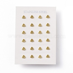 Серьги-гвоздики из нержавеющей стали 304 с вакуумным покрытием PVD для женщин EJEW-P212-03G