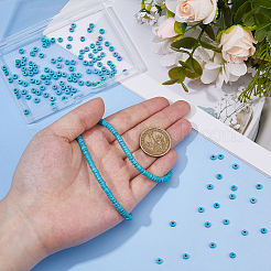 1 нить синтетических бирюзовых бусин&nbsp;G-FH0002-59C