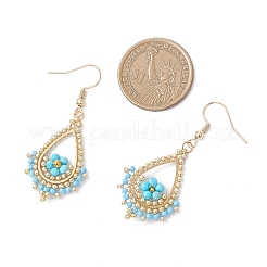 4 пара серег-капель из нержавеющей стали 201&nbsp;EJEW-MZ00643