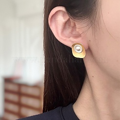 Rhombus-Ohrstecker aus Messing für Damen&nbsp;WG23C46-03