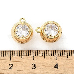 Латунь со стеклянными подвесками со стразами KK-H455-23G