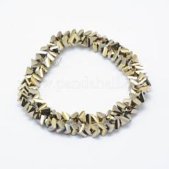 Стеклянные бусины с гальваническим покрытием &nbsp;EGLA-J143-A-FP01