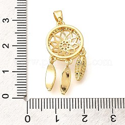 Латунные микро проложить кубического циркония подвески&nbsp;ZIRC-D275-05G