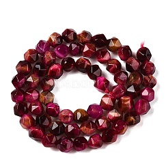 Окрашенные естественно тигровый глаз бисер пряди&nbsp;G-T138-220A