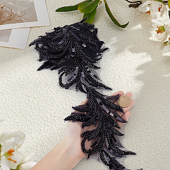 2 Yards Polyester-Blumen-Nähornament&nbsp;DIY-MA0007-16A