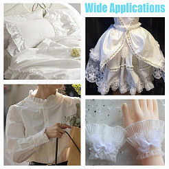 10 м двухслойная полиэстеровая эластичная кружевная отделка с цветочным узором OCOR-DC0001-21A