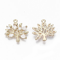 Pendentifs avec zircon cubiques à micro-pavés en laiton&nbsp;LS-KK-S359-020A-RS
