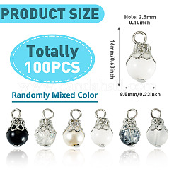 100 pendentif en verre de styles variés&nbsp;PALLOY-TADJ00009