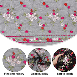 Кружевная ткань из полиэстера с цветочной вышивкой&nbsp;OCOR-BC0005-52B